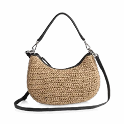 HeliaMBG Crossbody Taske, Raffia