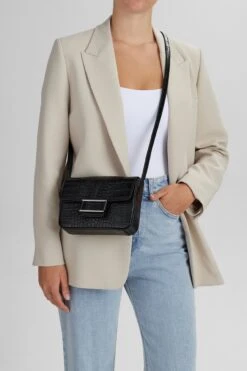 NoelleMBG Crossbody Taske, Croco -Tasker Shop markberg dk crossbody bag one size noellembg crossbody taske croco 59270245122387