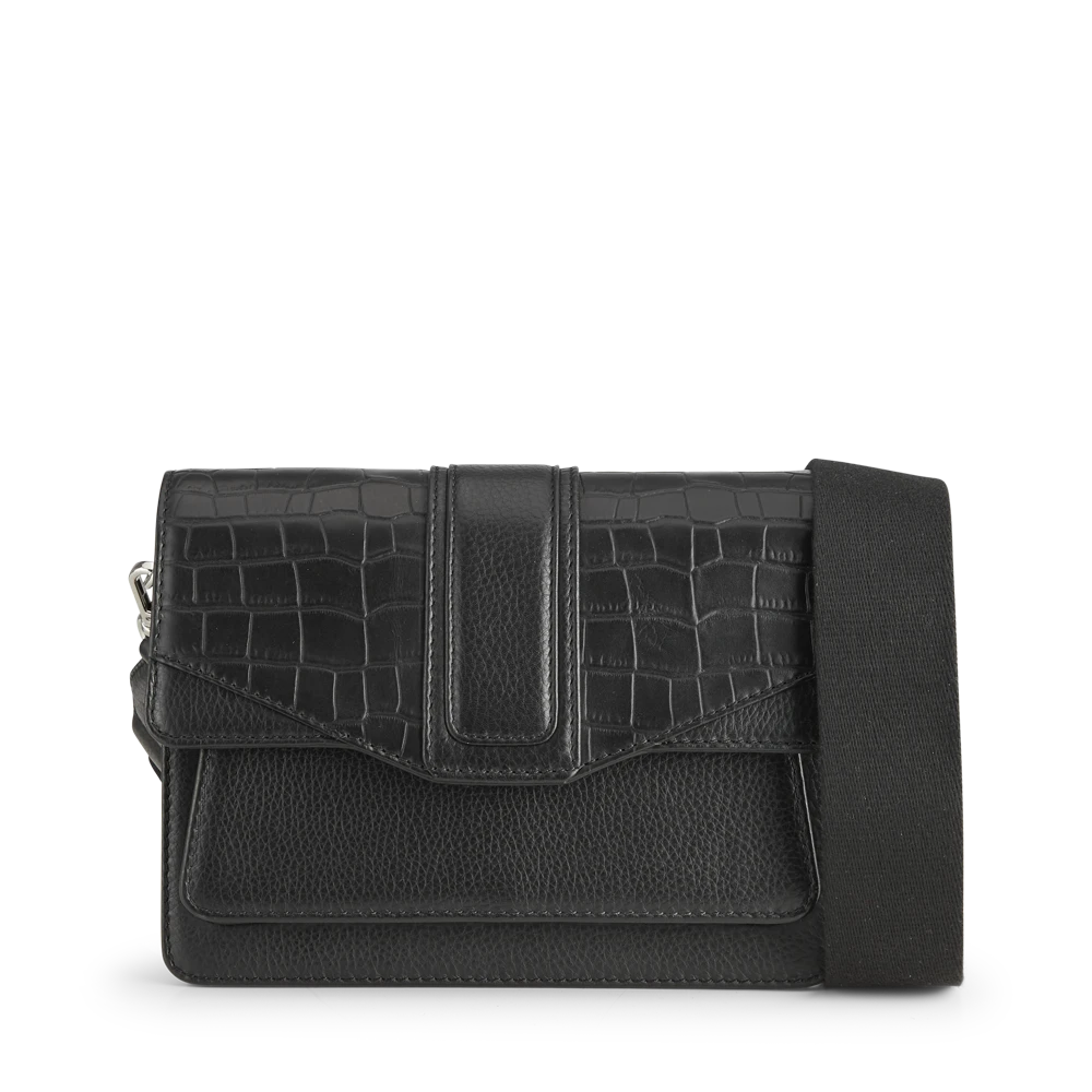 JaneMBG Crossbody Taske, Mat Croco 1 JaneMBG Crossbody Taske, Mat Croco