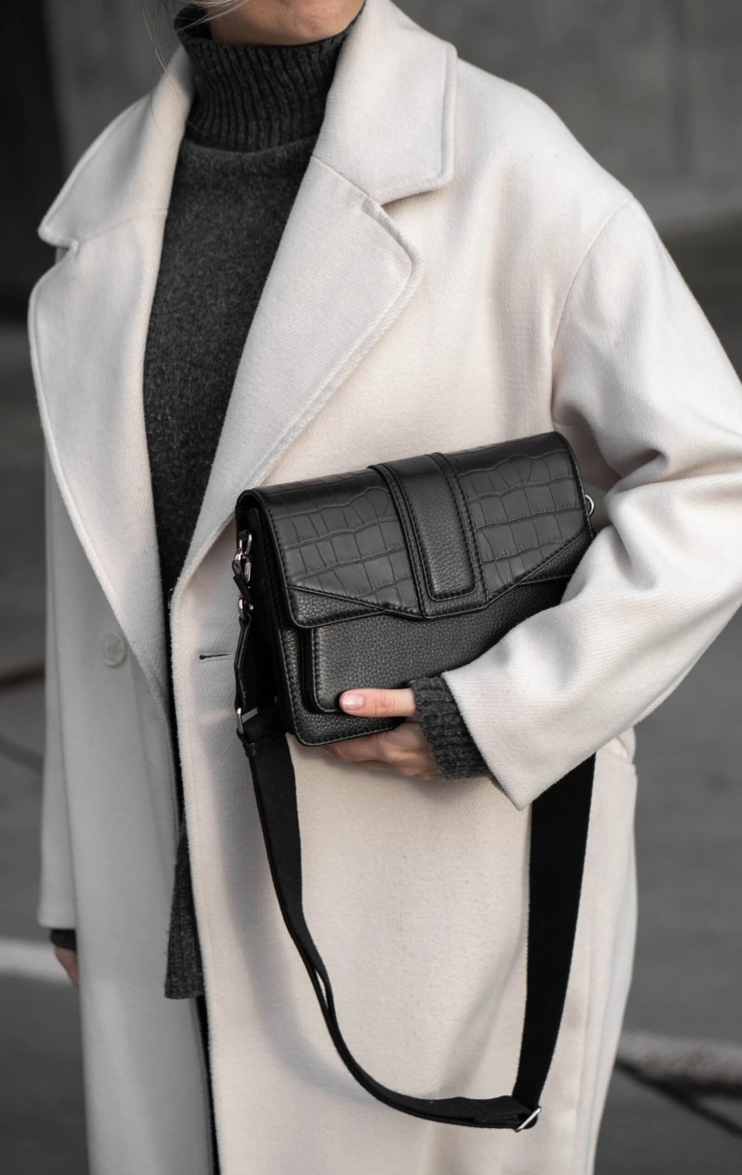 JaneMBG Crossbody Taske, Mat Croco 2 JaneMBG Crossbody Taske, Mat Croco - Image 2