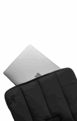 AloraMBG Laptop Sleeve 14", Recycled, Line Puffer -Tasker Shop markberg dk kontortilbehor one size alorambg laptop sleeve 14 recycled line puffer 52256982401363