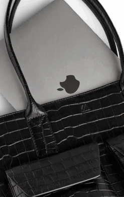 KelseyMBG Arbejdstaske, Mat Croco -Tasker Shop markberg dk work bag one size kelseymbg arbejdstaske mat croco 59131426931027