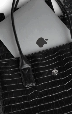 NatalieMBG Arbejdstaske, Mat Croco -Tasker Shop markberg dk work bag one size nataliembg arbejdstaske mat croco 59132014461267